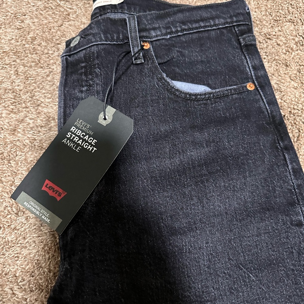 Levis rib cage straight ankle jeans